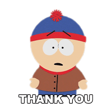Stan Marsh Thank You Sticker by South Park