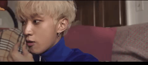 k-pop eating GIF