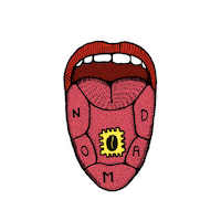 Tongue Lengua Sticker by NOMADCOFFEE