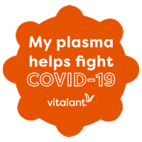 Plasma Donor Sticker by Vitalant