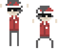 Pixel 8Bit Sticker by salim cheeks