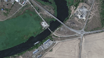 Russian Pontoon Bridge Destroyed in Kherson Region