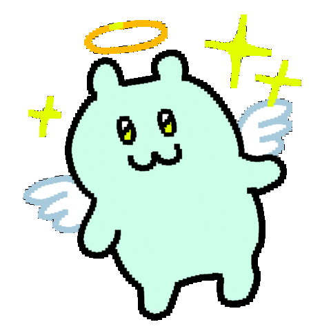 Bear Angel Sticker by luckycavity