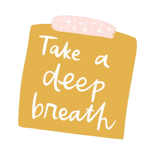 Relax Breathe Sticker