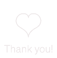 Heart Thank You Sticker by Steves&Co
