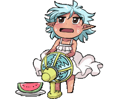 Sweating Water Melon Sticker by Jin