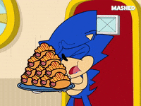 Hungry Sonic The Hedgehog GIF by Mashed