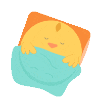 candicegifs happy sleep weekend chicken Sticker