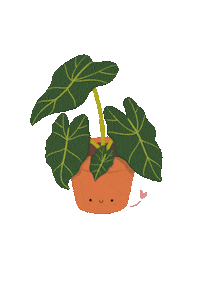 mailinhstudio kawaii home plant jungle Sticker