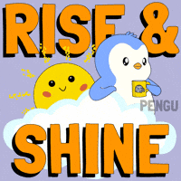 Rising Good Morning GIF by Pudgy Penguins