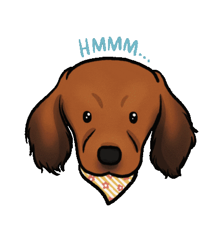 Bored Dog Sticker