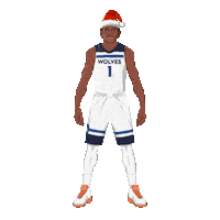 Minnesota Timberwolves Christmas Sticker by Panini America