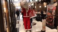 Greenpeace Santa Returns Sack of Single-Use Plastics to Hong Kong Fast-Food Outlet
