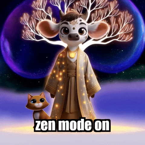 Cat Mindfulness GIF by Moosiahzen