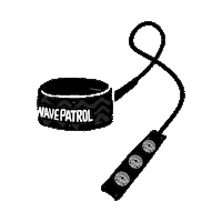 Surfing Leash Sticker by wavepatrol