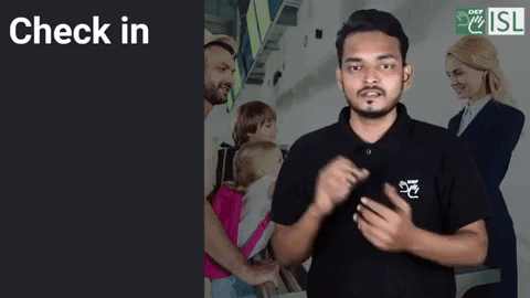 Check In Sign Language GIF by ISL Connect