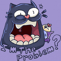 Dwarf-Factory cat angry cats problem GIF