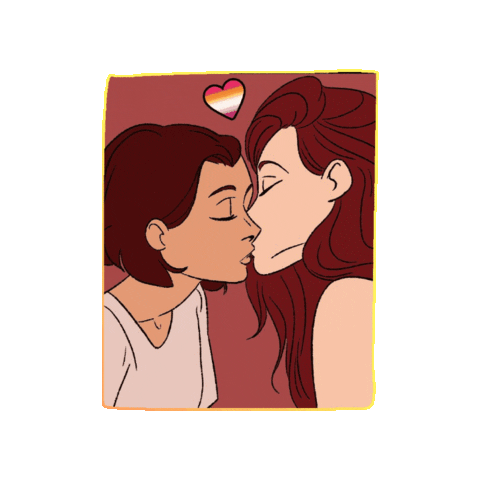 In Love Kiss Sticker by A LA BRAVA, Universe of Latina Superheroes