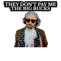 Flexing Benjamin Franklin Sticker