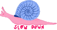 Slow Down Snail Sticker