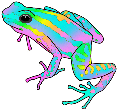 Tree Frog Wow Sticker by Joe Brown