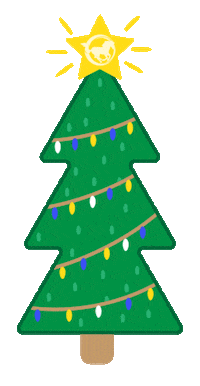 Christmas Tree Sticker by Mustang Cheer