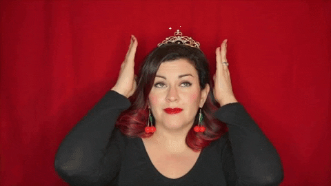 christinegritmon giphygifmaker giphyattribution red queen GIF