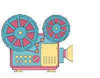 Film Kino Sticker by Kugelzwei