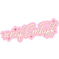 nafia naf salon Sticker by NAF! Stuff Limited