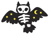 erstwilder halloween animals scary bird Sticker