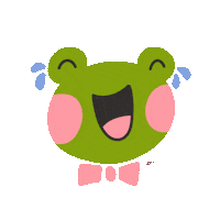 Illustration Laughing Sticker