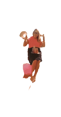 yallah_poncho swing mermaid swinging happy girl Sticker