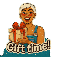 Snow Falling Wow Sticker by World Of Women