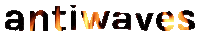Antiwaves fashion fire blue red Sticker