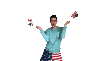Happy American Sticker by Matt Tolbert