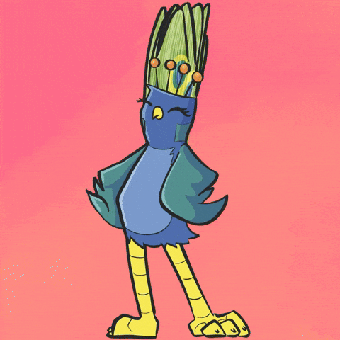 Attraction Bird Dancing GIF by VeeFriends