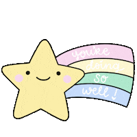 Leslieannemadeit happy kawaii star yay Sticker
