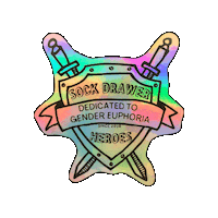 Pride Trans Sticker by Sock Drawer Heroes