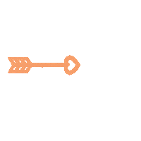 Arrow Orange Sticker by County Food Trails