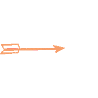 Arrow Orange Sticker by County Food Trails