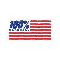 100 Percent Baseball Sticker by 100%
