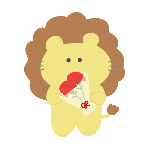 動物 花束 Sticker by SPINNS