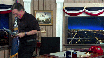 Stephen Colbert Walk GIF by The Late Show With Stephen Colbert