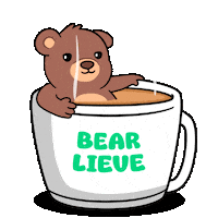 Good Morning Coffee Sticker by BEARISH
