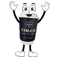 ColcoCoffee hands up coffee cup cup of joe love coffee Sticker