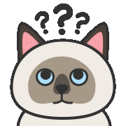 chou2_cat question 問號 臭臭 chou2cat Sticker
