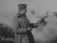 NationalWWIMuseum black and white military footage soldiers GIF