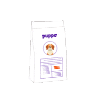 dog food wink Sticker