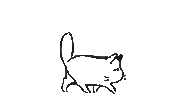 tired cat STICKER