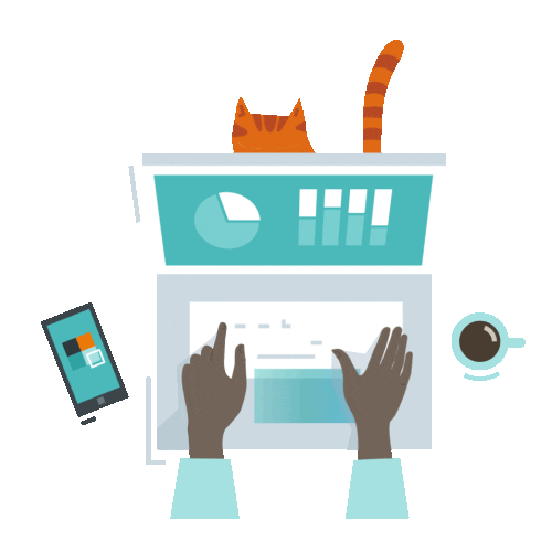 Home Office Cat Sticker by Siemens